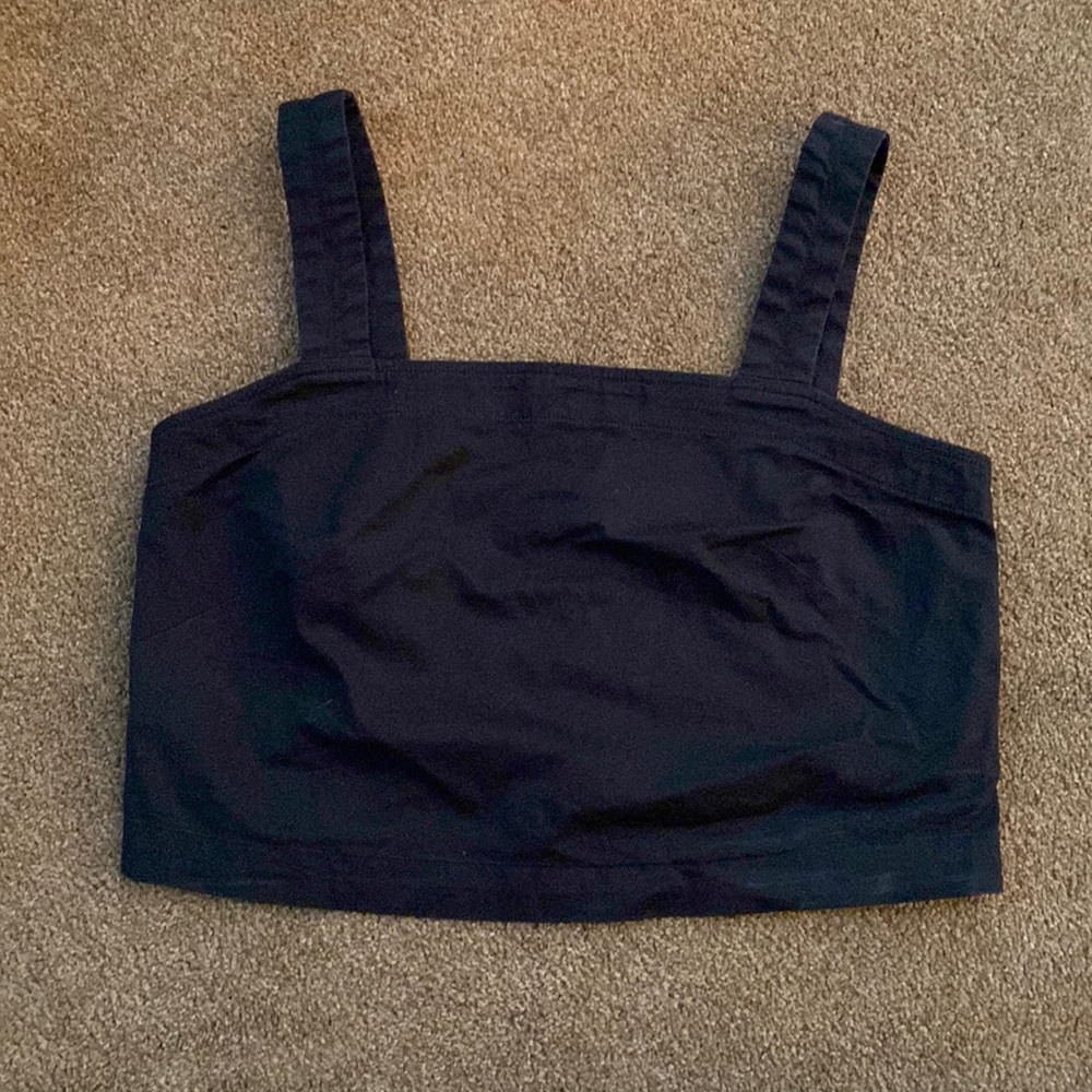 Everlane Crop Top with Button Back